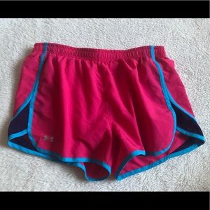 Pink/Blue Under Armour Workout Shorts